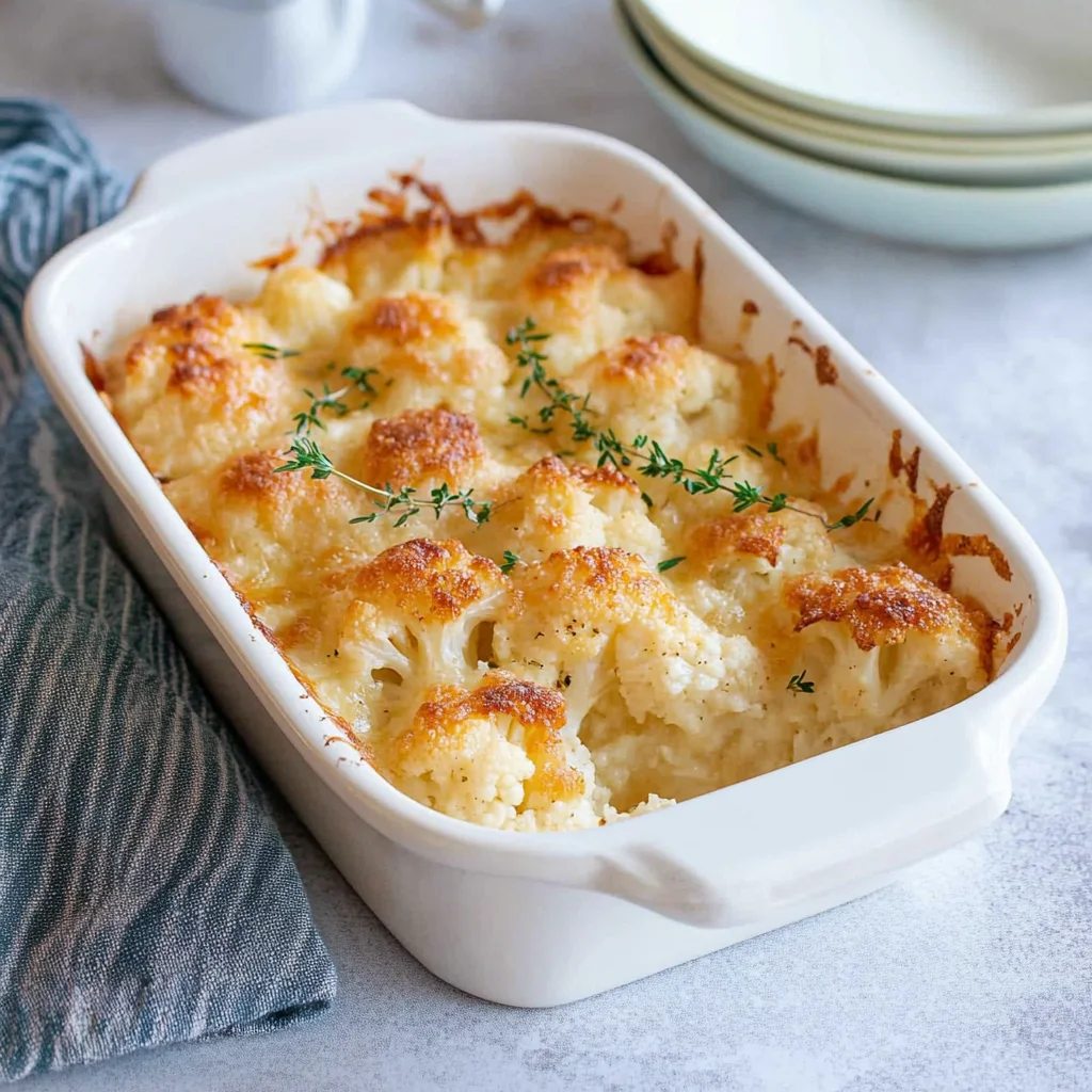 Blumenkohlauflauf - vegetarisch & knusprig überbacken