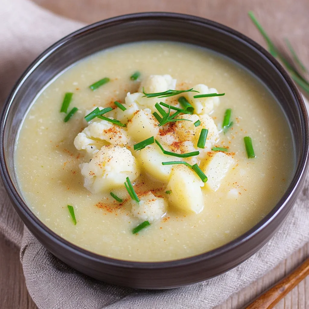 Blumenkohlsuppe - mit Kartoffeln, wie von Oma