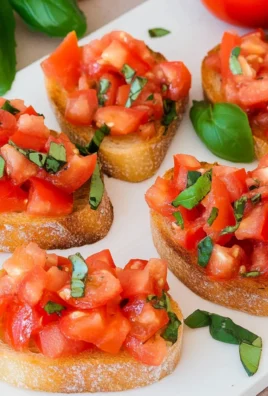 Bruschetta mit Tomaten - klassisch italienisch
