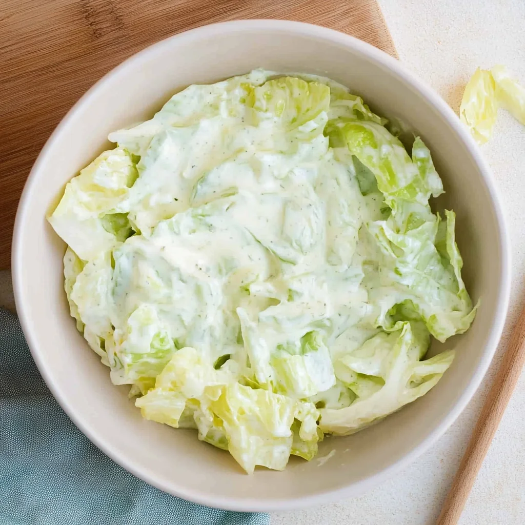Eisbergsalat-Dressing mit Schmand und Zitrone