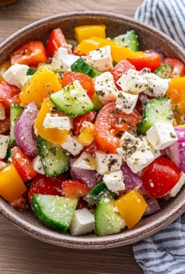 Griechischer Bauernsalat (einfaches Salat Rezept)