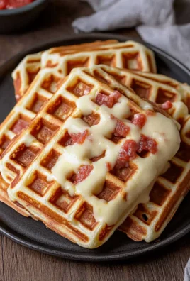 Herzhafte Waffeln mit Käse (Pizzawaffeln)