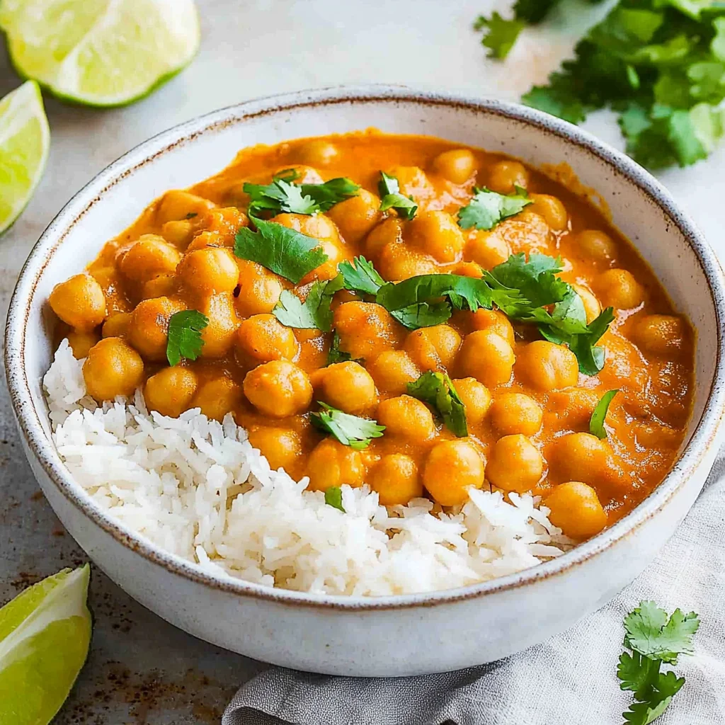 Kichererbsen-Curry mit Kokosmilch