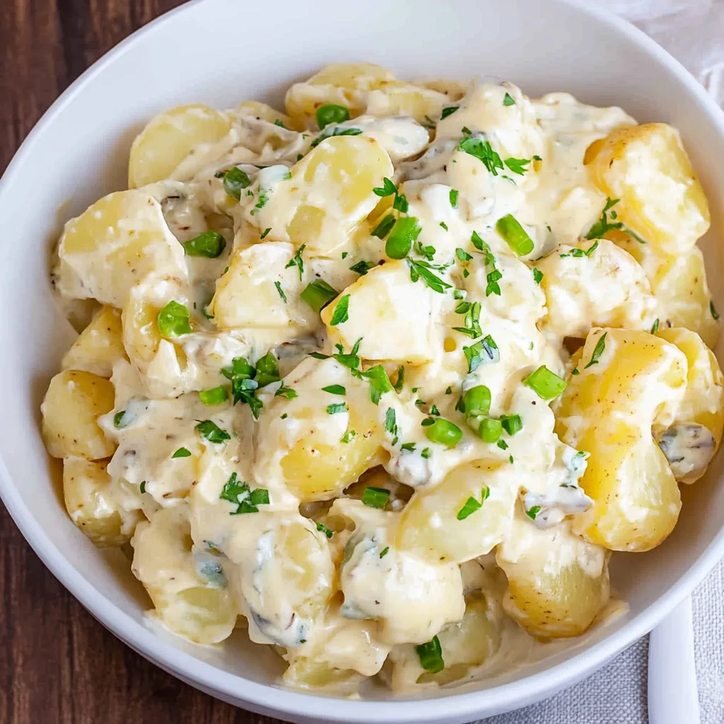 Klassischer Kartoffelsalat mit Brühe & Mayo