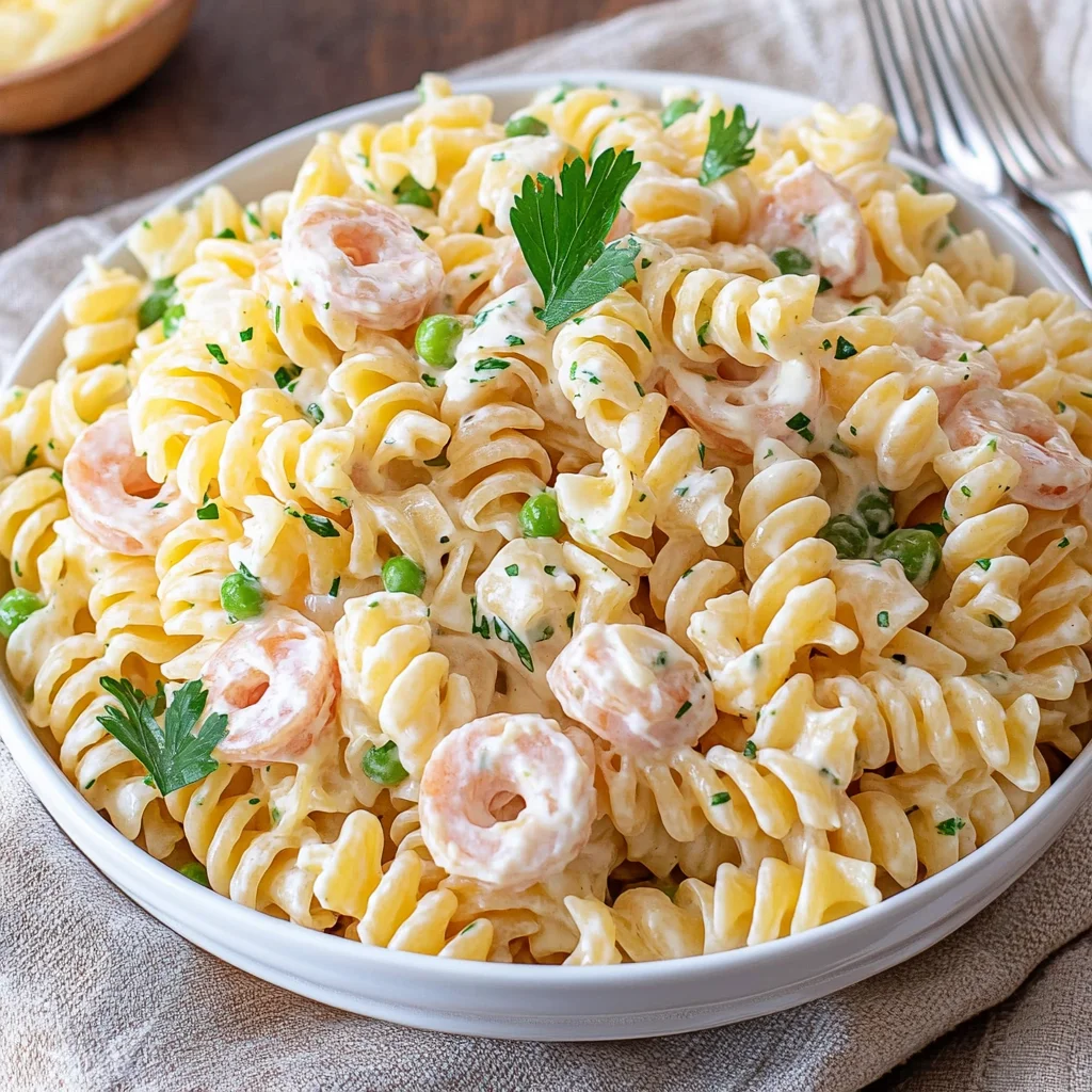Klassischer Nudelsalat mit Mayo - einfach & schnell