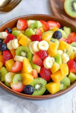 Obstsalat selber machen (schnelles Rezept)