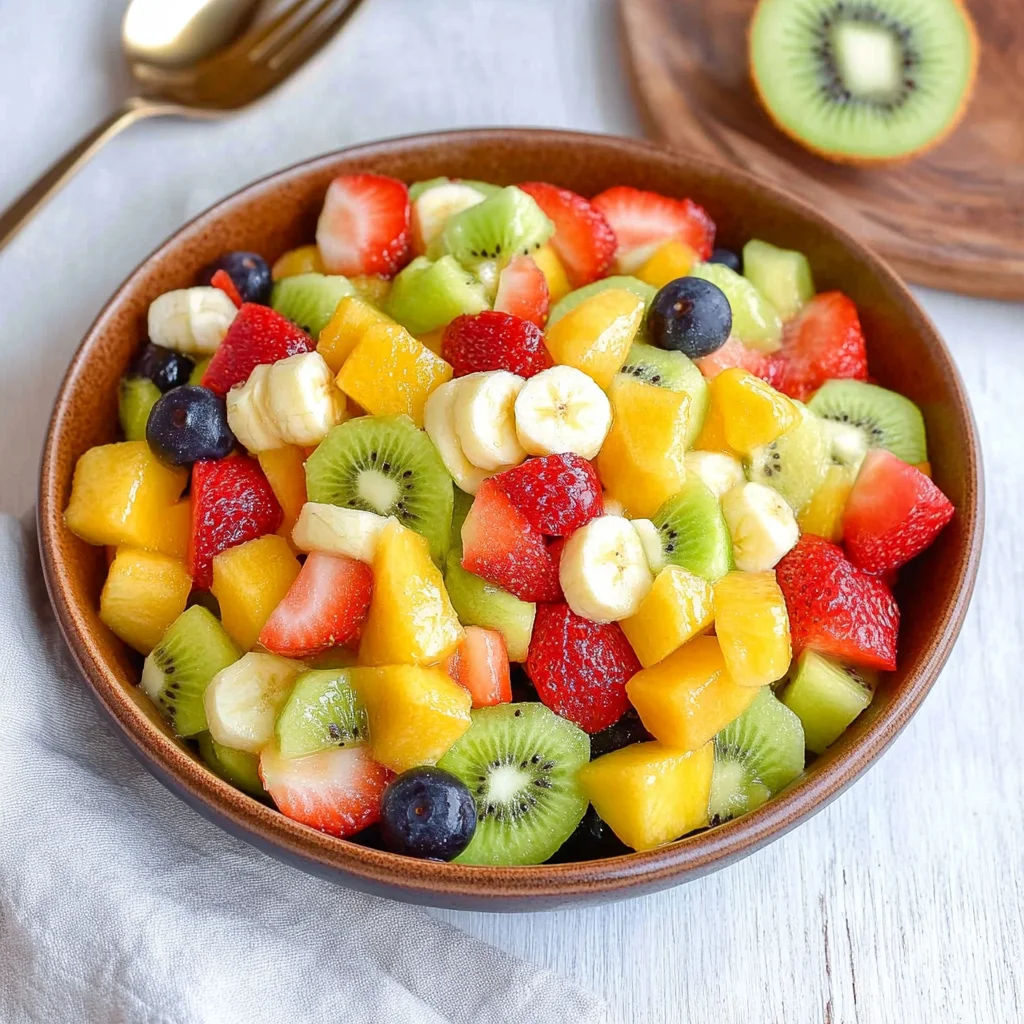 Obstsalat selber machen (schnelles Rezept)