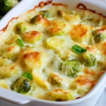 Rosenkohlauflauf - mit Kartoffeln & Käse