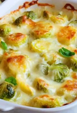 Rosenkohlauflauf - mit Kartoffeln & Käse