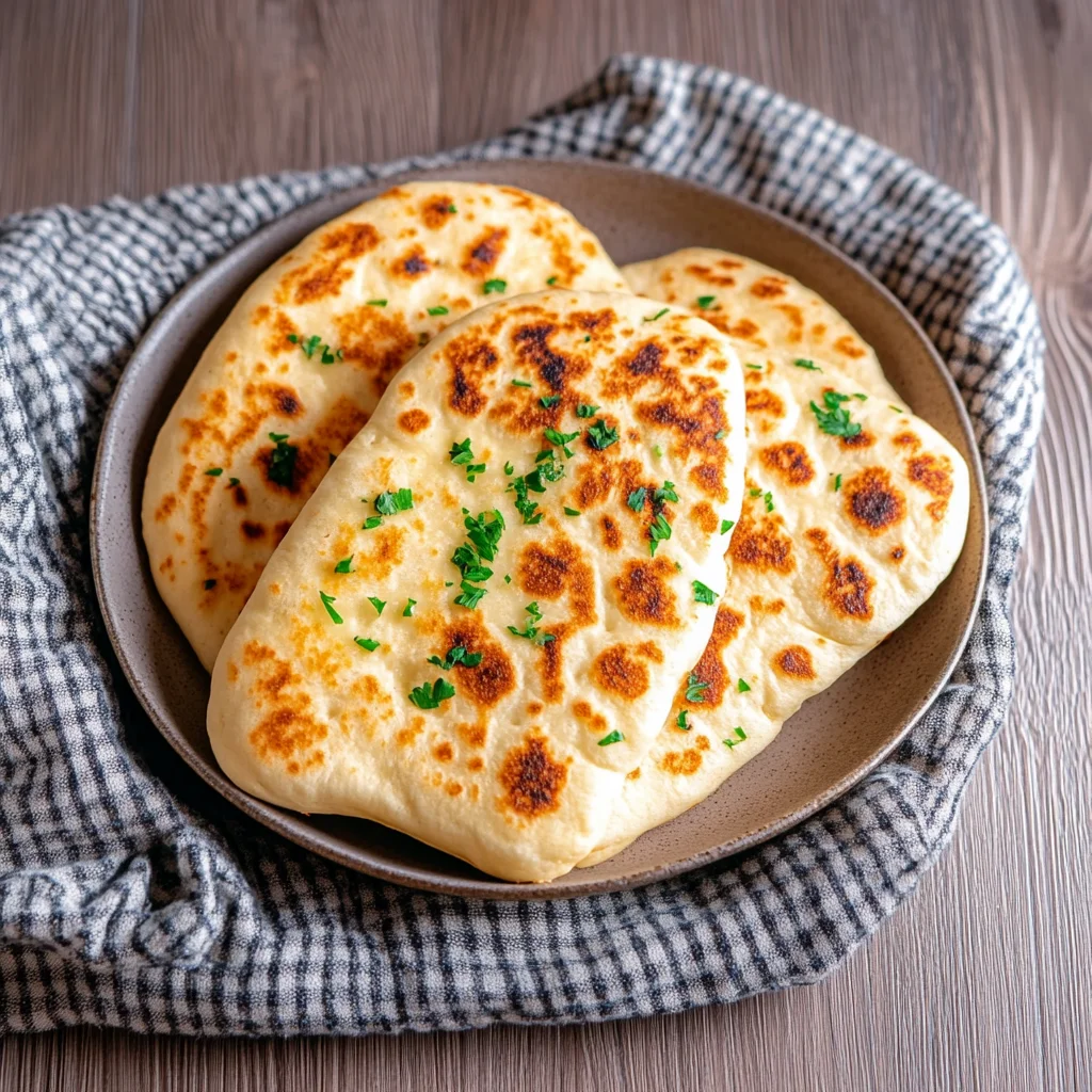 Schnelles Pfannenbrot ohne Hefe (Rezept mit Joghurt)