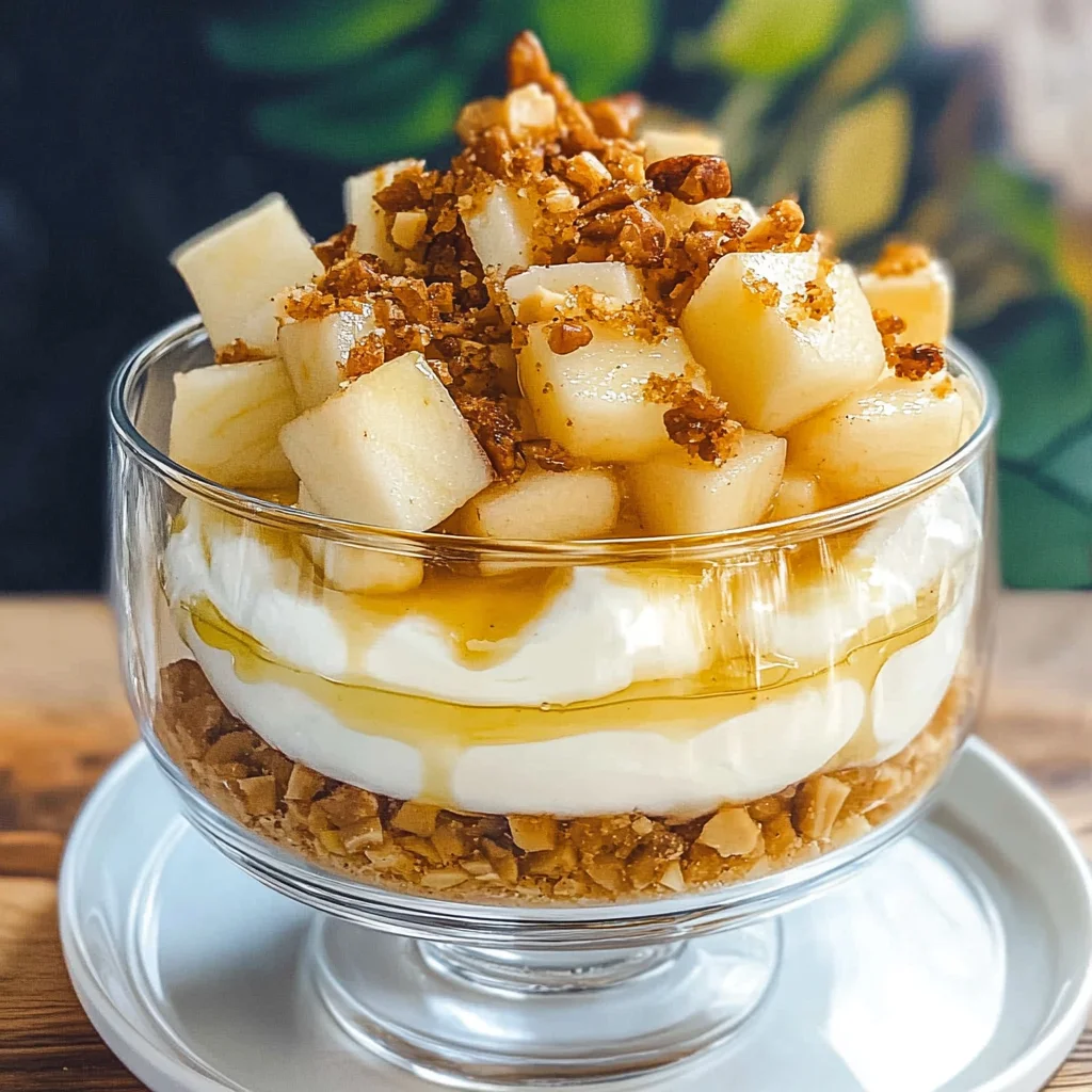 Bratapfel-Dessert im Glas