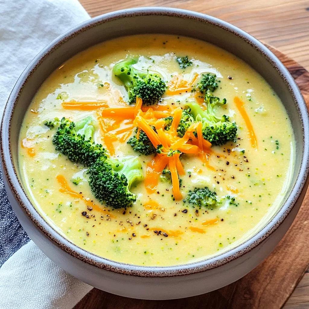 Brokkoli-Cheddar-Suppe - so cremig