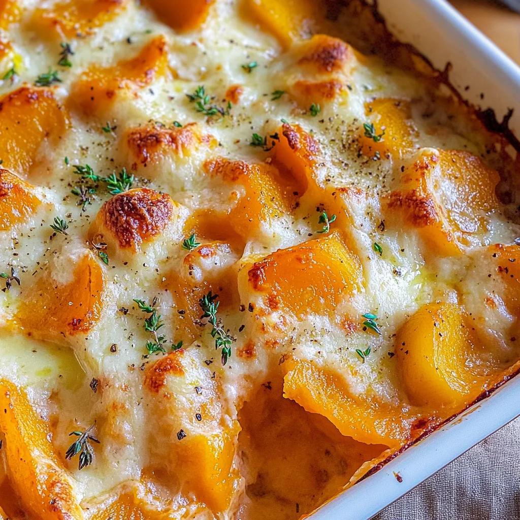 Butternut-Kürbis-Auflauf mit Gnocchi
