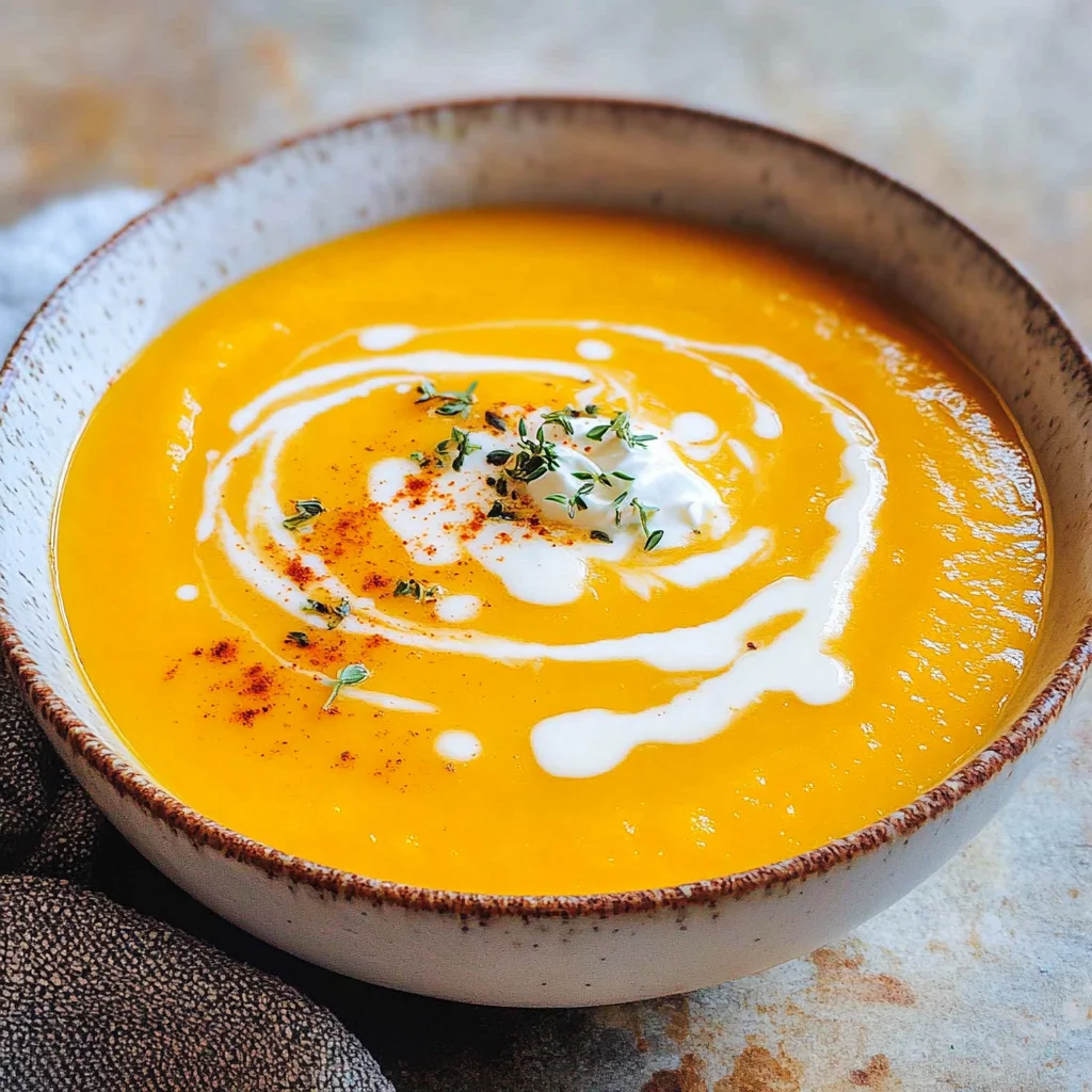 Cremige Butternut-Kürbis-Suppe