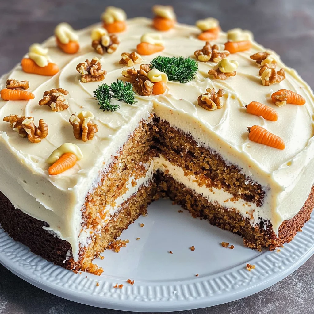 Karottenkuchen mit Frischkäse-Frosting