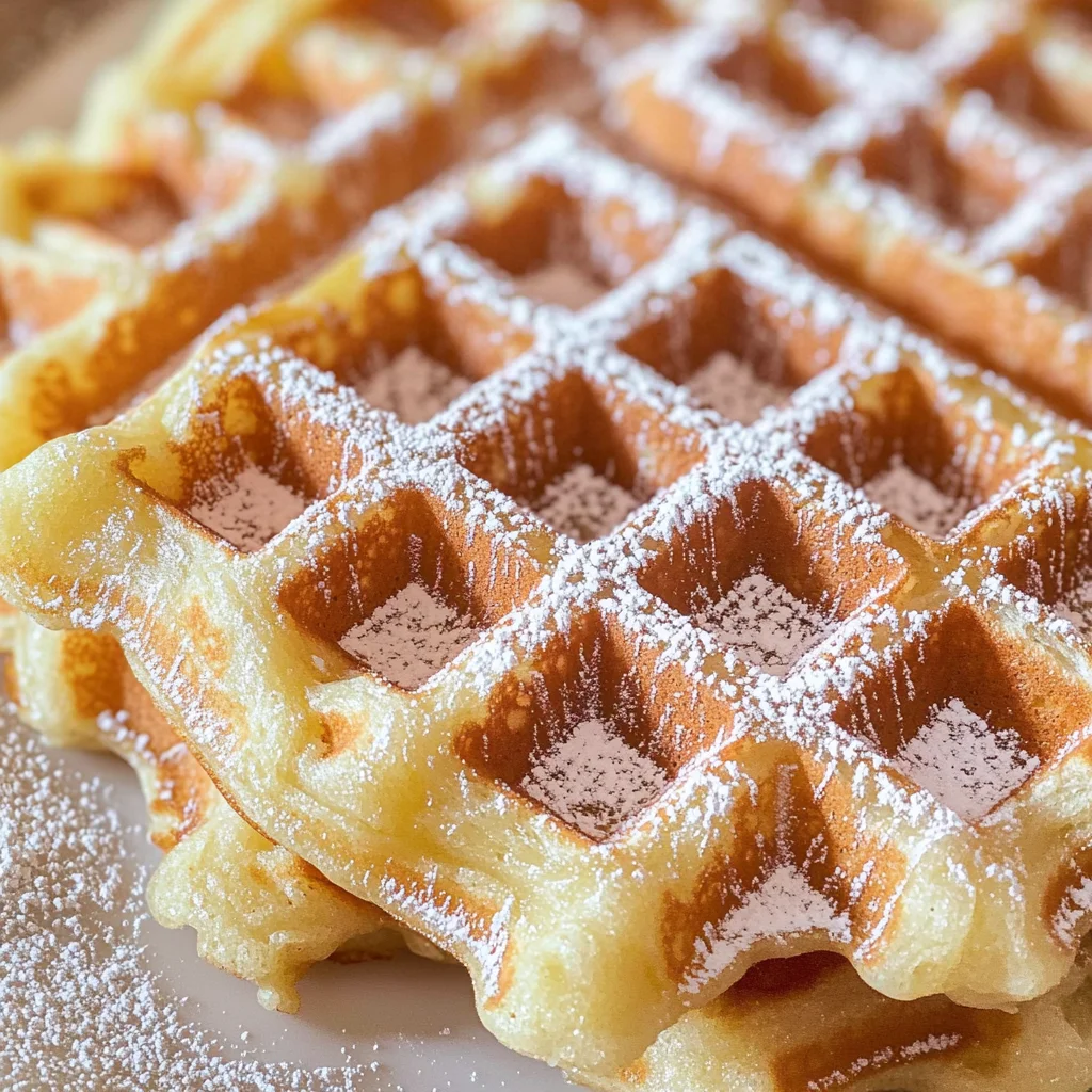 Knusprige Belgische Waffeln mit Hefe