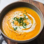 Kürbissuppe mit Kokosmilch und Ingwer
