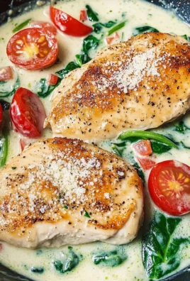 Parmesan-Hähnchen mit Spinat