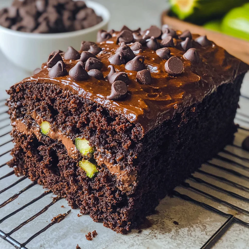 Schoko-Zucchini-Kuchen - saftig & schnell