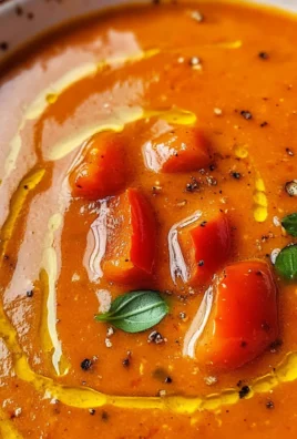 Tomaten-Paprika-Suppe aus dem Ofen