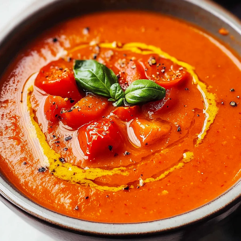 Tomaten-Paprika-Suppe