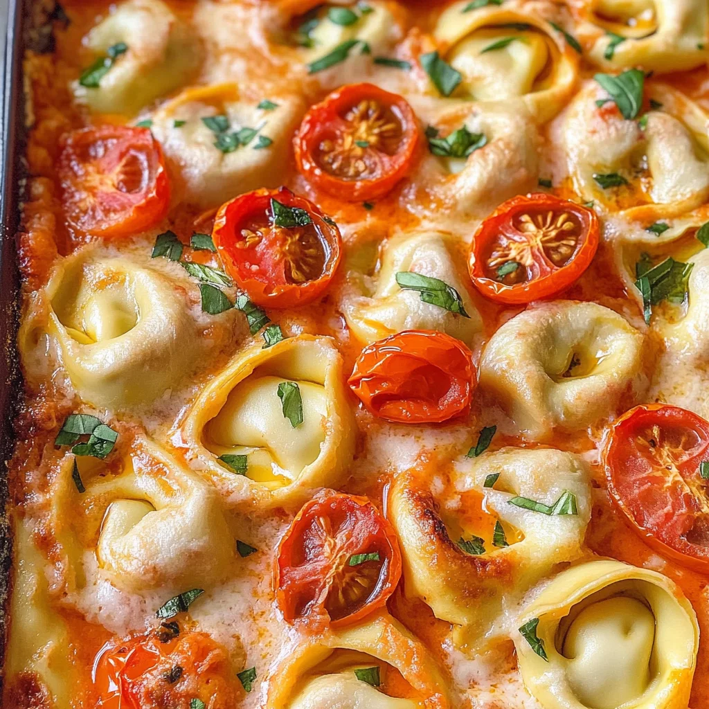 Tortellini-Auflauf mit Tomaten & Mozzarella